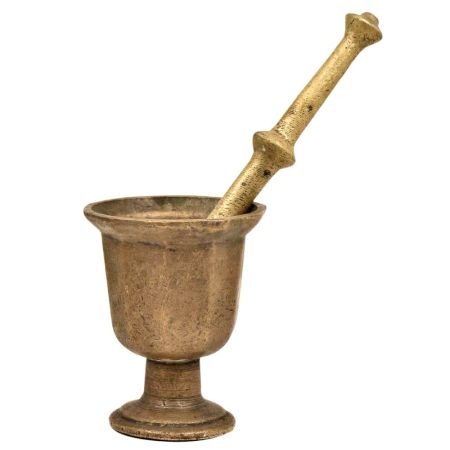 Hand MadeÂ Brass Mortar & Pestle ApothecaryÂ Spice Grinder