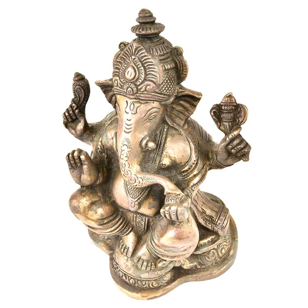 Handmade Ganesh Idol Figurine Elephant God Statue