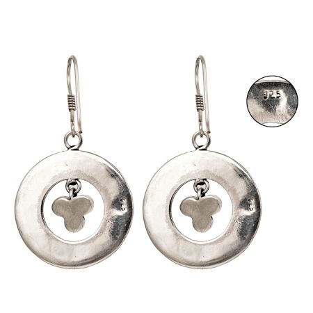 92.5 Sterling Silver Earrings With Lapis Lazuli Statement Earrings