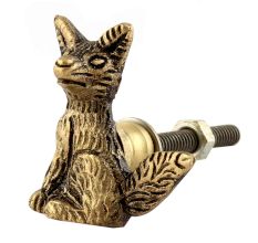 Fox Brass Dresser Knob