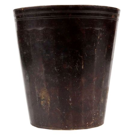 Brass Glass Shape Holy Water Pot  With Black Finish