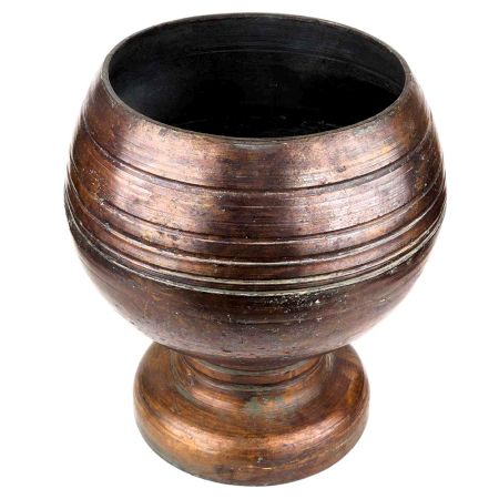 Brass Flower pot Cup Shape with Round Base