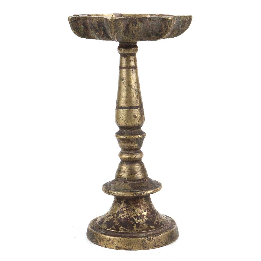 Brass Oil Lamp Stand 7 Wicks Traditional Decoration