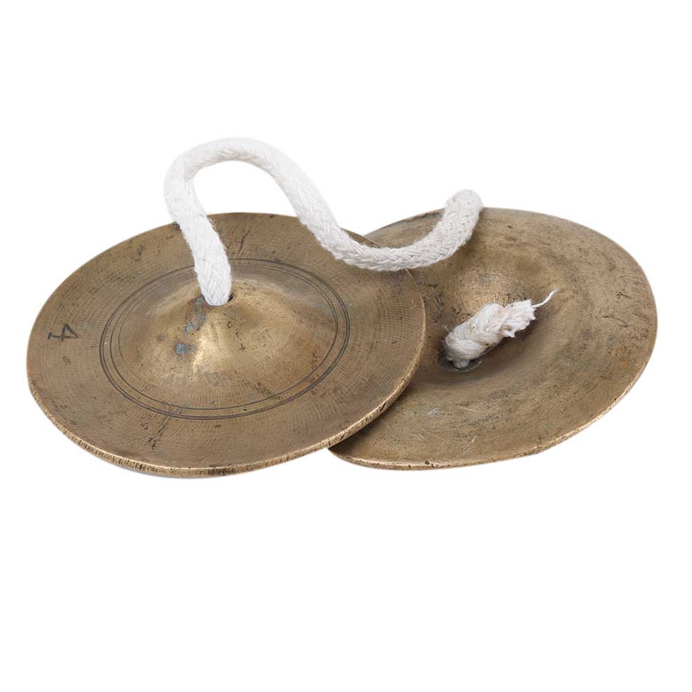 Hindu Worship Manjeere Or Clash Cymbals In Pair