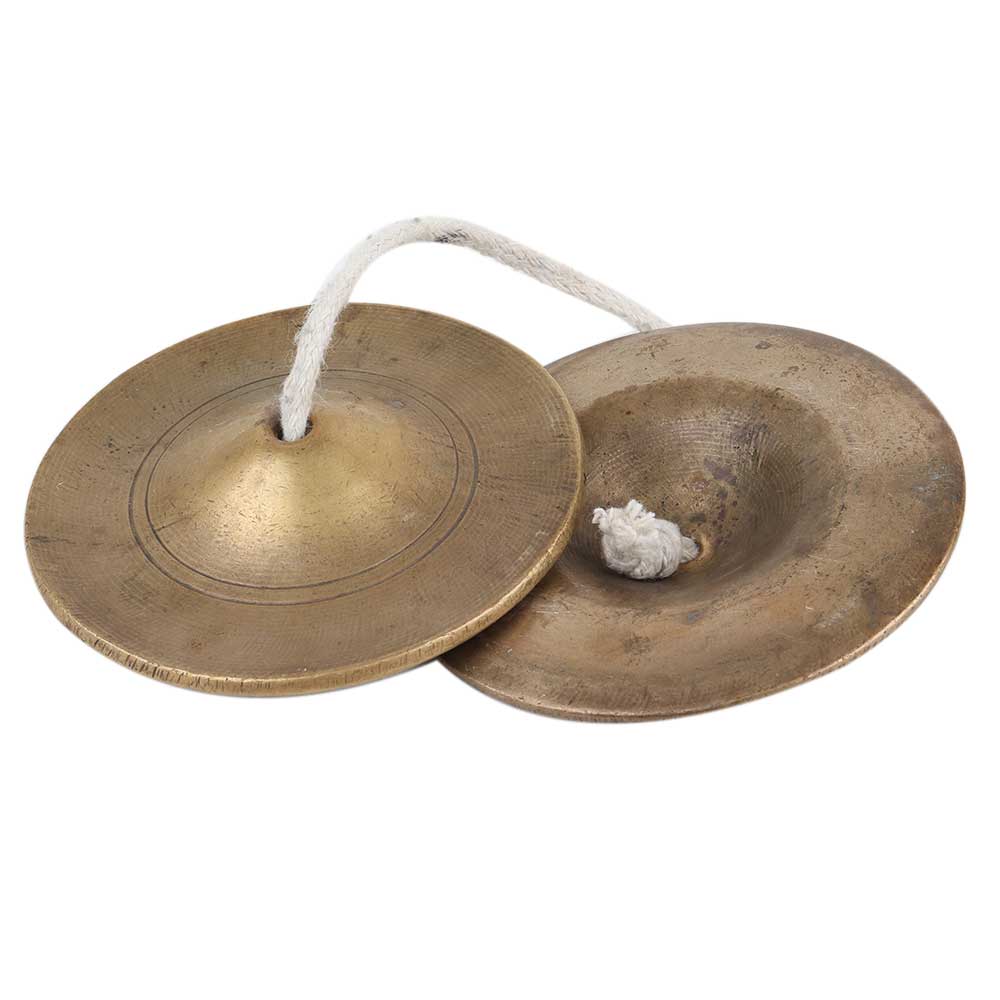 Brass Manjeere Or Clash Cymbals Percussion Instrument For Devotional Songs