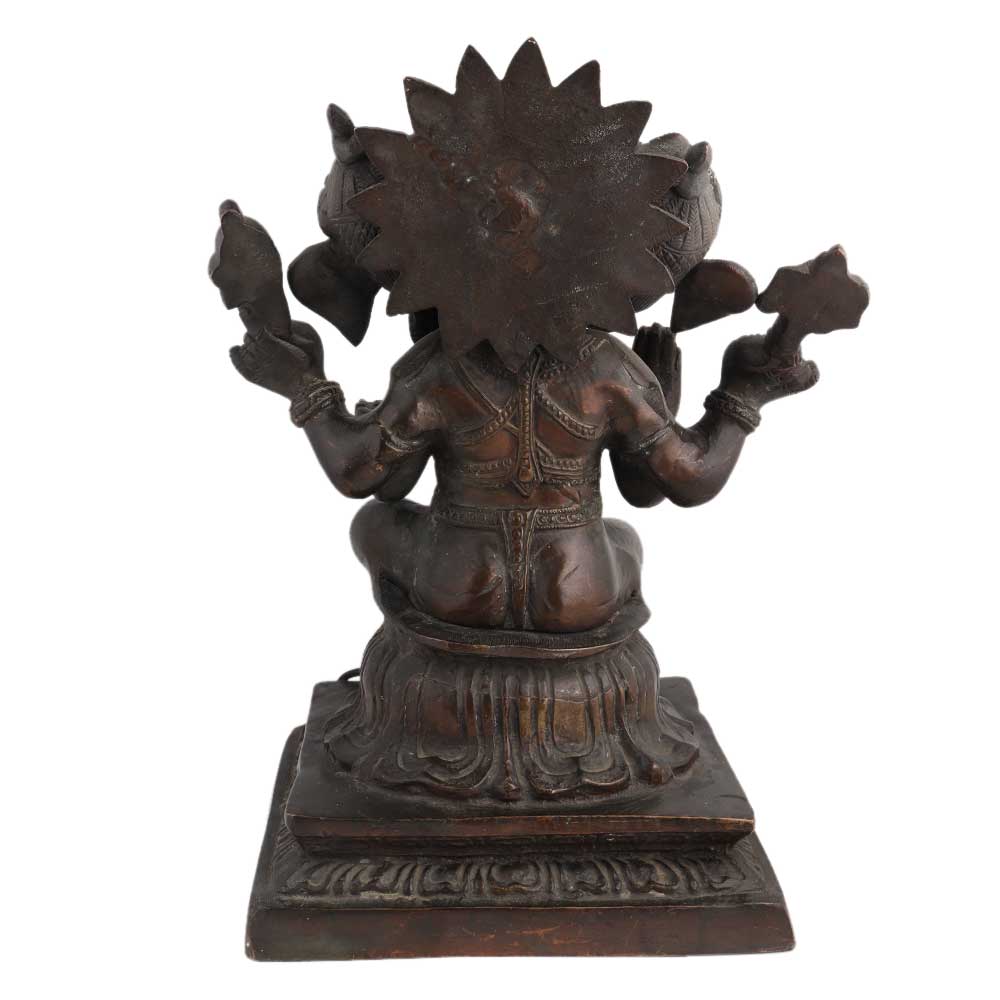 Three Headed Ganesha Statue