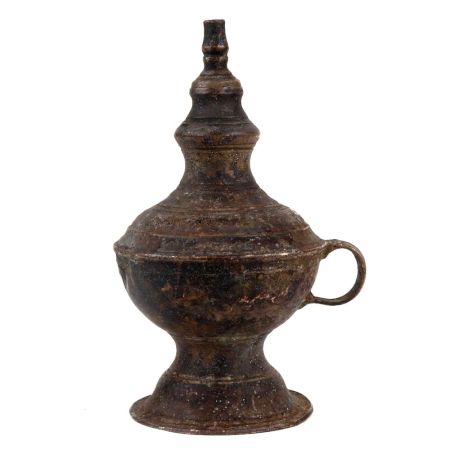 Handmade Antique Finish Brass Kerosene Lamp