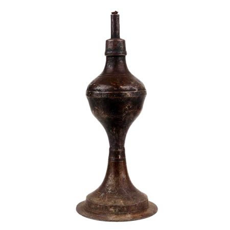 Handmade Black Finish Brass Kerosine Oil Lamp