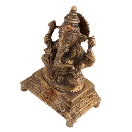 Sitting Lord Ganesha Figure For Home Decor