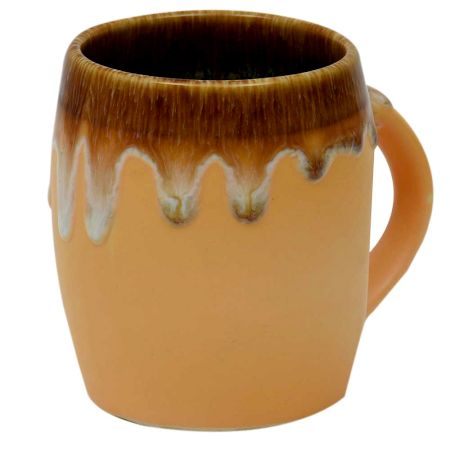 Handcrafted Dual Color Glazed Ceramic Coffee Or Tea Mug