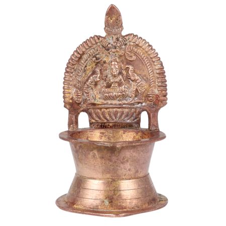 Brass Gajalakshmi Kamakshmi Oil Lamp Diya