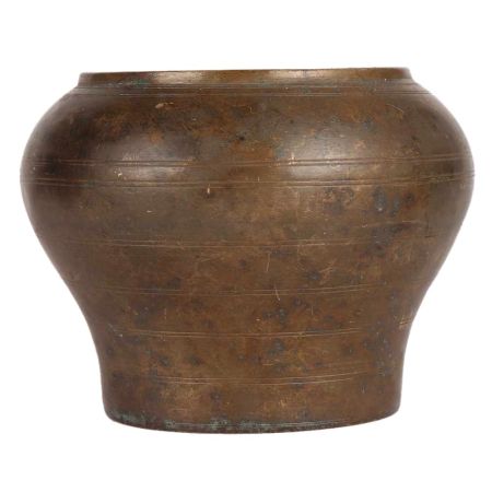 Brass Round Shaped Planter Pot