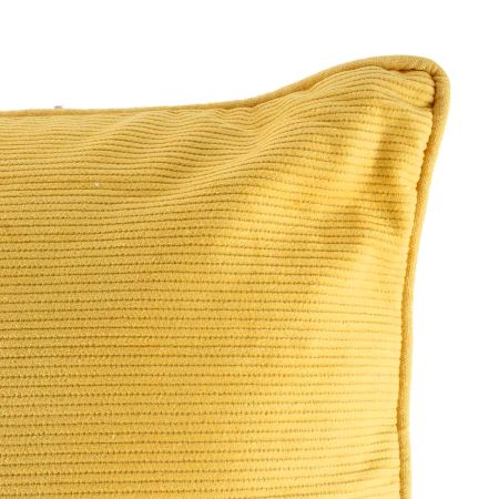 Yellow Cotton Solid Cushion Cover