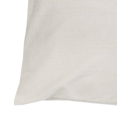 White Ribbed Cushion Cover