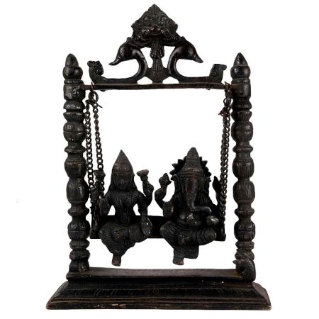 Ganesha Lakshmi in Swing Statue