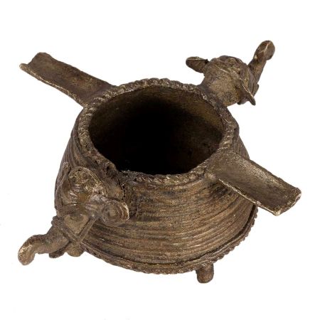 Brass Elephant Dhokra Ashtray