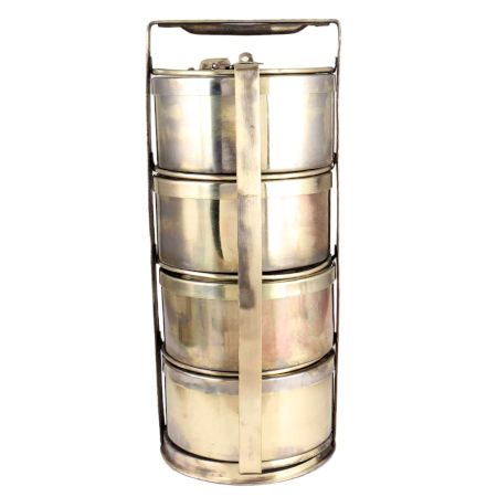 Brass HandmadeÂ Tiffin Food Box