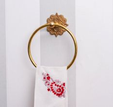 Decorative Brass Home Towel Ring