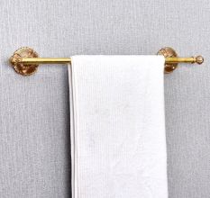 Regal Brass Wall Mount Single Towel Bar