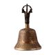 Brass Tibetan Singing Bell With Dorje Handle