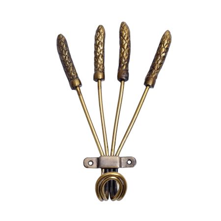 Abstract 4 Skewer Aluminum Hook