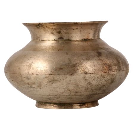 Vintage Used Kalash Water Pot with Wide Belly