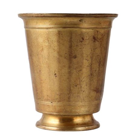 North Indian Decorative Glass In Golden Finish