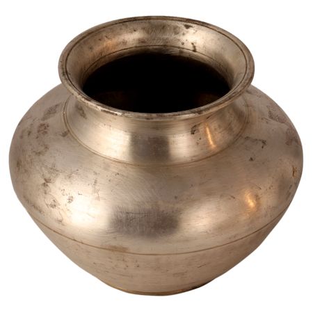 Plain Vintage Gangajal Pot for Hindu Rituals