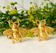 2 Piece Golden Bee Aluminium Drawer Knob