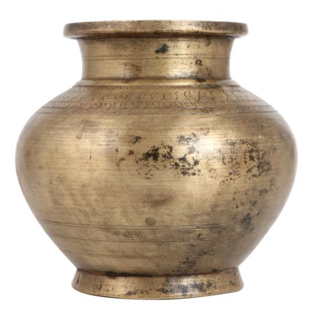 Traditional Vintage Brass Kalash or Holy Water Pot