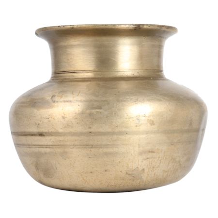 Handmade Vintage Brass Shiny Kalash Water Pot