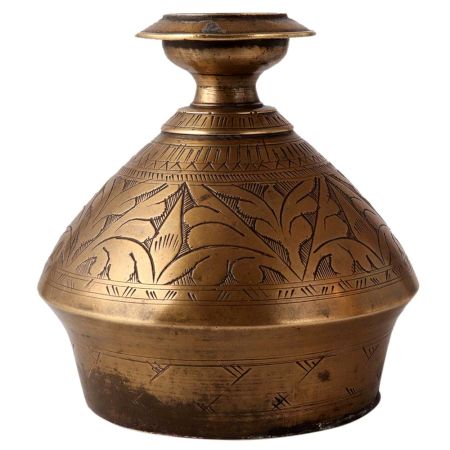 Vintage Brass Hookah Base for Home Decor