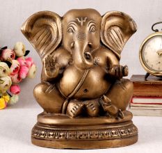 Handcrafted Lord Ganesha Statue for Worship