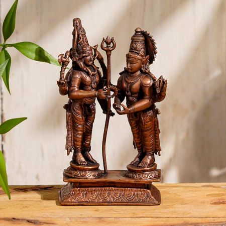 Lord Shiva with Goddess Parvati Statue for Home Worship