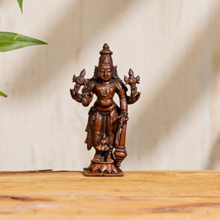 Indian Handmade Lord Vishnu Statue for Worship