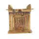 Cube Shaped Brass Oil Lamp for Decor