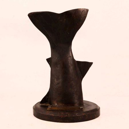 Vintage Brass Half Fish Statue for Decoration