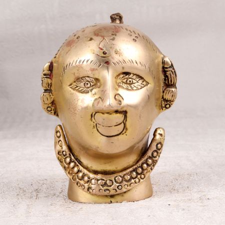 Premium Brass Gauri Head Statue for Prayer Room