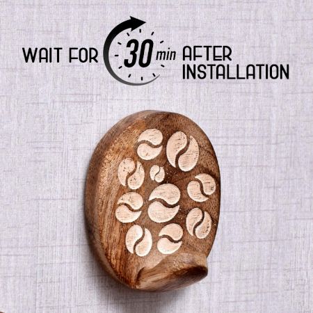 Wooden Self Adhesive Brown Hooks