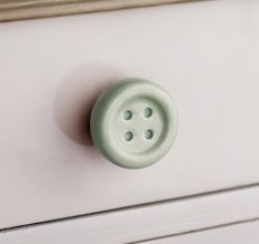 Sage Green Ceramic Button Knob