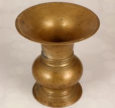 South Indian Brass Flower Pot for Home and Office Decor