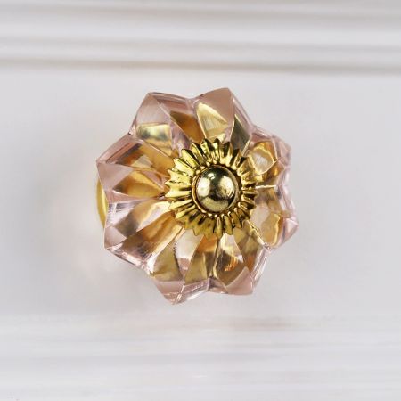 Peach Pink Melon Knob, Big