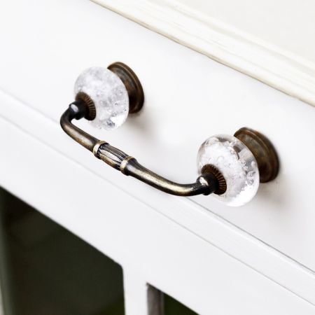 Bubble Clear Glass Bridge Handle