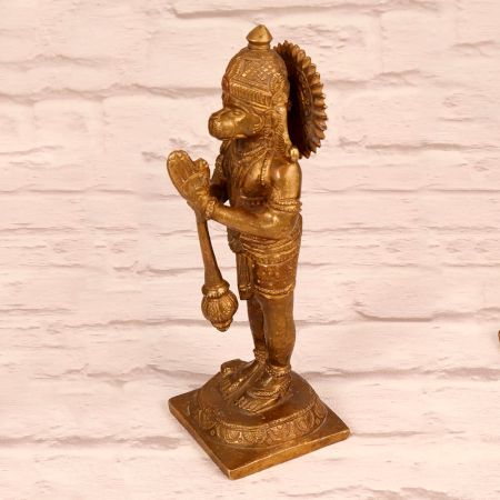 Holy Finest Brass Lord Hanuman Statue for Prayer Room