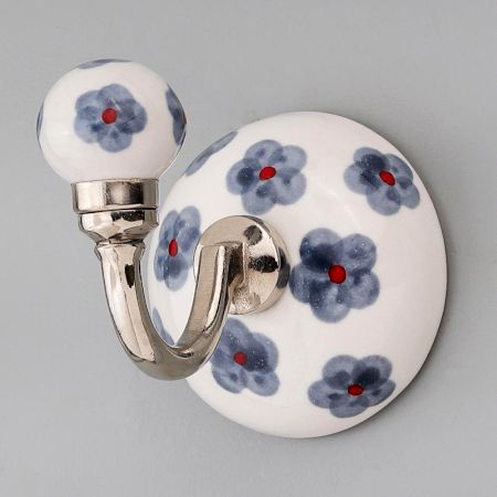 Grey Tiny Flower Hooks