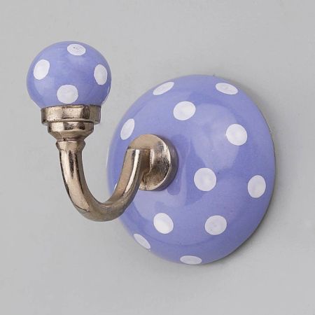 Slate Blue Dotted Hooks