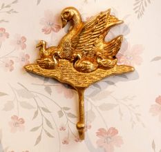 Brass Duck Four Ducklings Wall Hooks