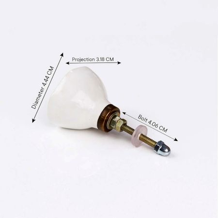 Grey Ceramic Wardrobe Knob Online