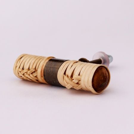 Natural Round Rattan Cabinet Knobs