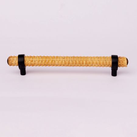 Adjustable Natural Round Rattan Drawer Handles (5 Inch)